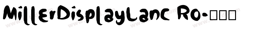 MillerDisplayLanc Ro字体转换